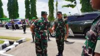 Kunjungi Korem 121/Abw, Pangdam XII/Tpr Tekankan Netralitas TNI Kepada Prajurit