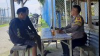 Antisipasi Perkelahian Antara Pokmas, Anggota Polsek Trucuk Berikan Himbauan Pada Para Pemuda di Warung Kopi