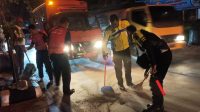 Tumpahan Solar Ancam Pengguna Jalan di Grobogan