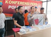 Polres Bitung Adakan Konferensi Pers, Terkait Pembunuhan Terhadap Korban Alias Sandi Di Pinangunian