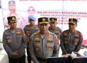 Kunjungan Kerja Kapolda Sulawesi Utara Ke Bitung, Pantau Operasi Pasar Murah Diaspol Pinokalan