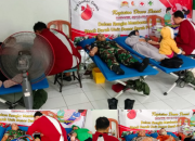 Koramil 10/Kanor Bojonegoro gelar Bakti Sosial Donor Darah