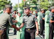Dandim 0813 Bojonegoro Letkol Czi Arief Rochman Hakim, SE., MM, Pimpin Upacara Kenaikan Pangkat 34 Prajurit Kodim 0813 Bojonegoro