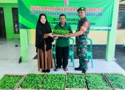 Babinsa Koramil 09/Sumberrejo Bojonegoro Bersama Pemdes Tulungrejo Sosialisasikan Gerakan Tanam Cabai