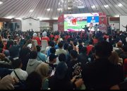 Warga Bojonegoro Nobar Timnas di Pendopo Malowopati 