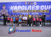 Serahkan Trophy Juara, Turnamen Bola Voli Kapolres Cup 2024 Resmi Berakhir, Ini Juaranya