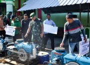 Dandim Bojonegoro hadiri Kegiatan Pendistribusian Bantuan Pompa Air dari Kementan RI