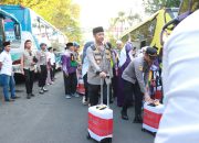 Polres Bojonegoro Beri Pengamanan Pemberangkatan Jamaah Calon Haji