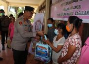 Polda Sulut dan Bhayangkari, Serahkan Bantuan Sosial dan Gelar Trauma Healing di Dusun Nggehei Tagulandang