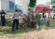Dukung Pencanangan BBGRM XXI, Babinsa Koramil Dander Bojonegoro Karya Bakti bersama Masyarakat