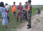 Babinsa Koramil 0813-09/Sumberrejo Lakukan Pendampingan Kunjungan Kepala Dinas Ketahanan Pangan dan Pertanian Bojonegoro di Desa Karangdinoyo