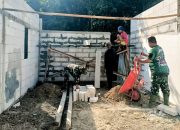 Program TMMD 120 Kodim Bojonegoro, TNI dan Warga Kompak Renovasi Rumah Tidak Layak Huni