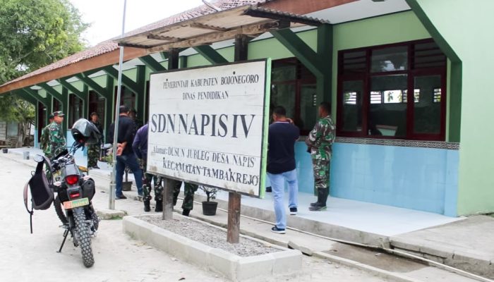 Satgas TMMD 120 Kodim Bojonegoro tuntaskan Renovasi Ruang Kelas SD Napis