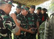 Kasdam V/Brawijaya Dampingi Asops Panglima TNI Tinjau Kesiapan Pasukan Yonzipur 5/ABW