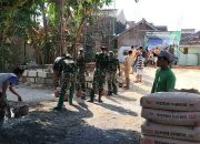 Karya Bakti, Babinsa Koramil 0813-09/Sumberrejo Bersama Warga Dusun Kauman Desa Sumberrejo Bersama-sama Bangun Masjid