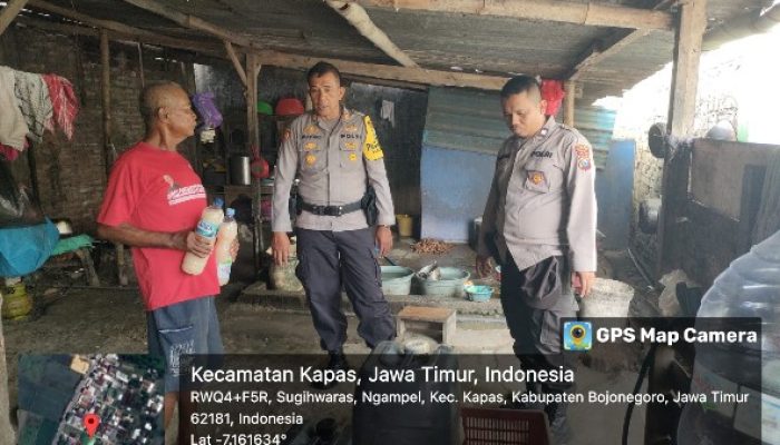 AKP Mulyono Pimpin Operasi Tipiring Miras di Wilayah Hukum Polsek Kapas