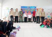 Satgas TMMD 120 Kodim Bojonegoro, PMI dan Tagana Sosialisasikan Sekolah Siaga Bencana