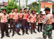 Melalui Pembinaan Pramuka Saka Wira Kartika, Koramil 17/Kalitidu Bojonegoro bentuk Generasi Muda Berkarakter Tangguh