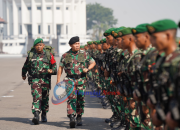 Pangdam V/Brawijaya Selaku Dangartap III/Surabaya Pimpin Pemberangkatan Satgas Pamtas RI-Malaysia.