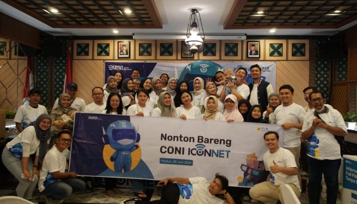 ICONNET Gelar Nobar dan Gala Dinner Bersama Pelanggan Setia di Lawu Plaza Mall, Madiun