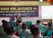 Gelar Binsiap Apwil dan Puanter, Dandim Bojonegoro : Selalu Waspada dalam Mencermati Perkembangan Situasi