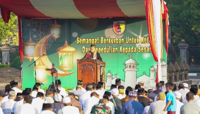 Kodam V Brawijaya Gelar Sholat Idul Adha dan penyembelihan Hewan Kurban untuk Warga Kurang Mampu