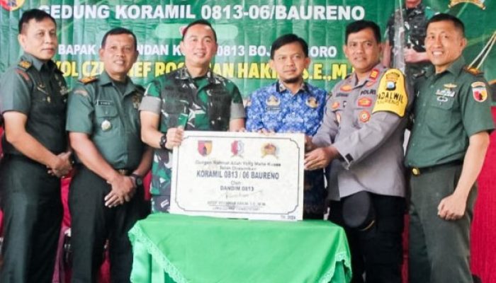 Dandim 0813 Bojonegoro Letkol Czi Arief Rochman Hakim, Resmikan Gedung Baru Markas Koramil Baureno