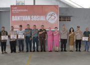 Polres Bitung Bagi Bantuan Sosial Kepada Masyarakat, Dalam Rangka Menyambut HUT Bhayangkara Ke- 78 Tahun