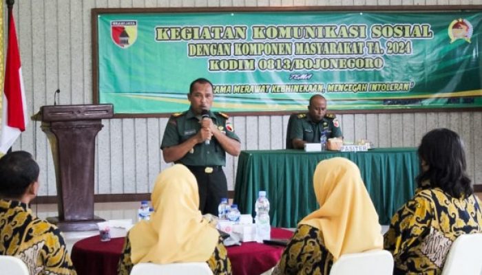 Wujudkan Hubungan yang Harmonis, Kodim Bojonegoro gelar Komsos dengan Komponen Masyarakat