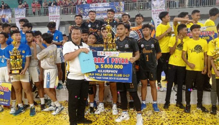 Sabet Juara 1 (satu) Kejurprov Bola Voli U-17, Putra BOMA Bojonegoro Melenggang ke-Kejurnas 