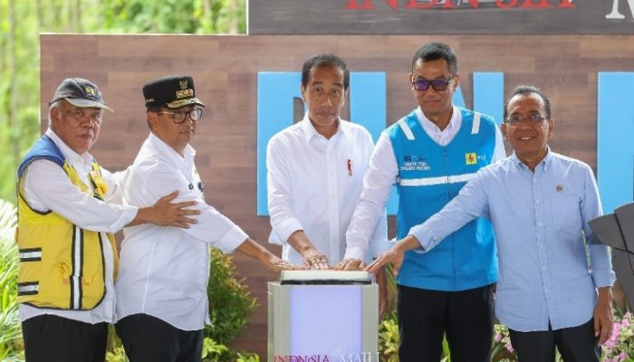 Presiden Jokowi Tandai Pembangunan PLN Hub, Pusat Ekosistem Transisi Energi dan Layanan Digital di Jantung IKN