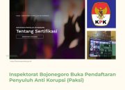 Inspektorat Bojonegoro Buka Pendaftaran Penyuluh Anti Korupsi (Paksi)