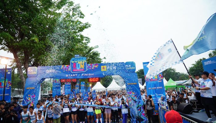 Gaungkan Spirit  Green Lifestyle PLN Sukses Gelar PLN Mobile Color Run 2024