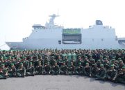 Dangartap III Surabaya Sambut Kedatangan Personel Satgas Pamtas RI-PNG Yonif 527/BY