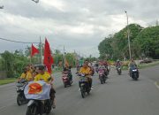 Erwin Bakal Calon Wakil Walikota Bitung, bersama Relawan BMW Mendaftar Ke- Partai PDI P.