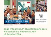 Pj Bupati Bojonegoro Keluarkan SE Netralitas ASN di Pemilu 2024