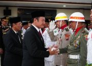 Bersama Forkopimda,Dandim 0812 Lamongan Hadiri Pengukuhan Paskibra Kabupaten Lamongan