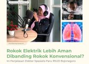 Rokok Elektrik Lebih Aman Dibanding Rokok Konvensional? Ini Penjelasan Dokter Spesialis Paru RSUD Bojonegoro 