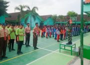 Ratusan Siswa SMPN Kasiman dilatih PBB Babinsa Kodim Bojonegoro
