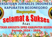 PJI Bojonegoro Mengucapkan Selamat Atas Dilantiknya Anggota DPRD Kabupaten Bojonegoro Periode 2024-2029