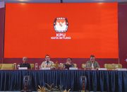 Rapat Koordinasi Terpadu Tahapan Pemilihan 2024, Kejari Bitung memberi Materi Netralitas ASN.