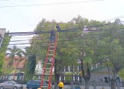 PLN Icon Plus Menata Kabel FO di Tiang PLN Madiun Kota Guna Jaga Estetika Kota dan Keandalan Jaringan