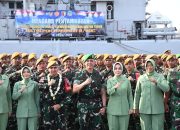 Penuh Kebanggaan, Dangartap Mayjen TNI Rudy Saladin Sambut Kedatangan Satgas Yonarhanud 8/MBC