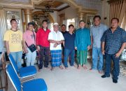 Geraldi Mantiri, Hampiri Hi Udin Lahinta tokoh Masyarakat Kota Bitung Bertujuan Silaturahmi.