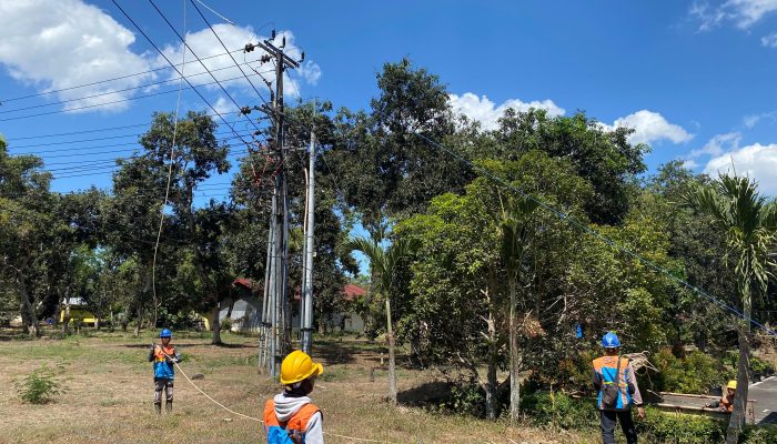 PLN Icon Plus Kawal Implementasi Penarikan ADSS LS pada Project Infrastruktur Pendukung Sistem Transmisi Listrik PLN UIP2B JAMALI di GI Wlingi