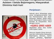 Hoax Akun WhatsApp Mengatasnamakan Asisten I Setda Bojonegoro, Masyarakat Diminta Hati-hati
