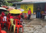 Hadirnya GM- WIN, Warga Girian Atas Pantang Mundur Kendati diguyur Hujan Deras.