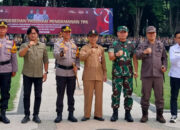 Pj Sekda Bojonegoro dan Forkopimda Ikuti Apel Pergeseran Pasukan Pengamanan TPS
