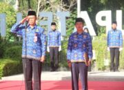 Pemkab Bojonegoro Gelar Upacara Peringatan HUT Ke-53 KORPRI, Dimeriahkan Pemotongan Tumpeng