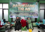 Hari Juang TNI Angkatan Darat, Kodim Bojonegoro Menggelar Bakti Sosial Donor Darah dan Pengobatan Massal